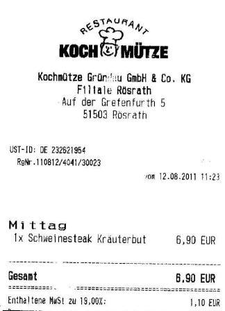 rshd Hffner Kochmtze Restaurant